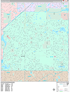 Apple Valley  Wall Map Premium Style